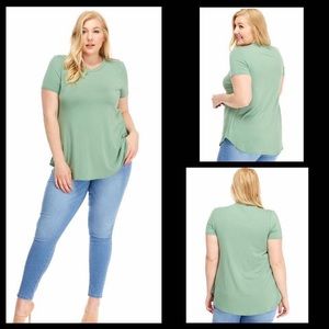 Plus sage top- NEW NEVER WORN